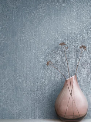 Aura Wallpaper In Blue From The Terrain Collection By Candice Olson For York Wallcoverings