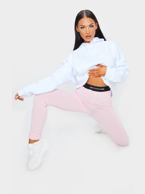 Prettylittlething Baby Pink Tape Leggings