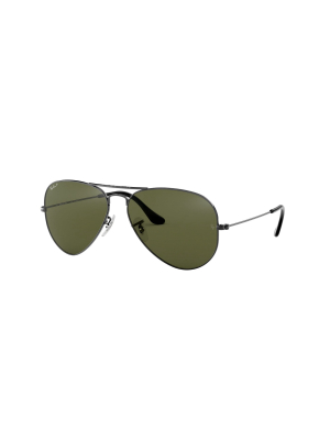 Ray-ban Rb3025 004/58 Unisex Pilot Lifestyle Sunglasses Gunmetal