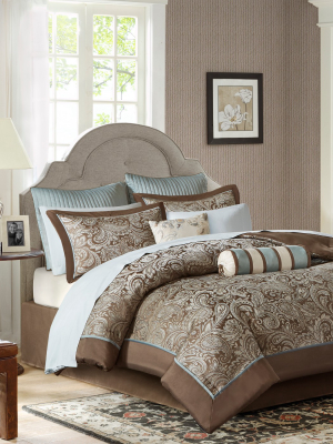 12pc Jacquard Comforter Set