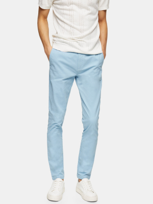 Light Blue Stretch Skinny Chinos