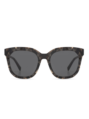 Gia - Espresso Tortoise + Grey Sunglasses