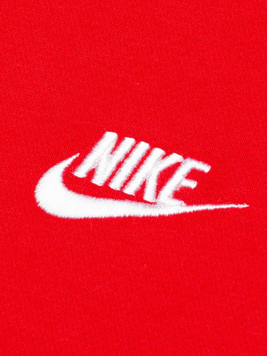 Nike Sportswear Club Fleece Pullover Hoodie - University Red/white
