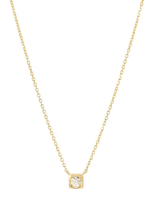 Le Cube Diamant Medium Necklace - Yellow Gold