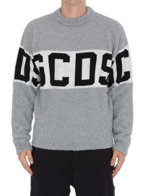 Gcds Logo Band Lurex Sweater