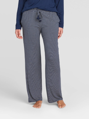 Women's Striped Beautifully Soft Pajama Pants - Stars Above™ Navy