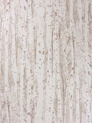 Birch Wallpaper In Beige From The Mansard Collection By Osborne & Little