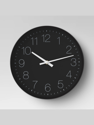 10" Round Wall Clock Black - Project 62™