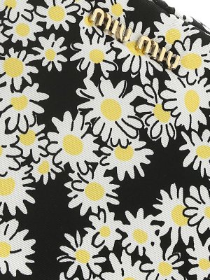 Miu Miu Daisy Print Pouch