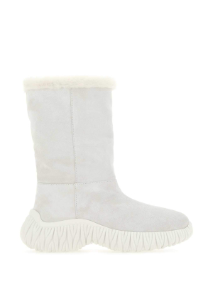 Miu Miu Shearling Ankle Boots