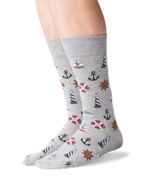 Men's Nautical Icons Crew Socks