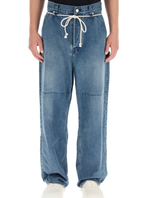 Ambush Wide Leg Drawstring Jeans