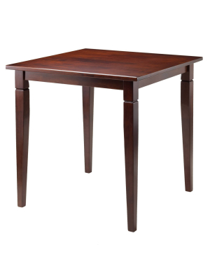 Kingsgate Dining Table Routed With Tapered Leg - Walnut - Winsome
