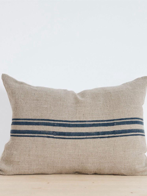 Linen Hand Block-printed Pillow Cover No. 0522