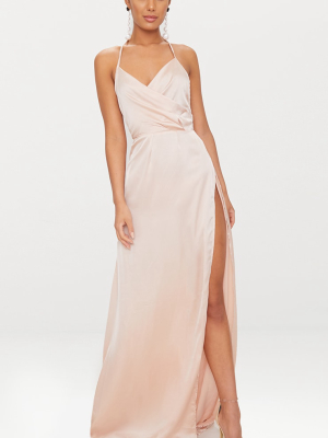 Lucie Champagne Silky Plunge Extreme Split Maxi...