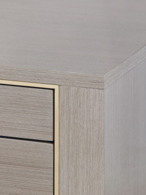 Morris Desk Taupe Gray