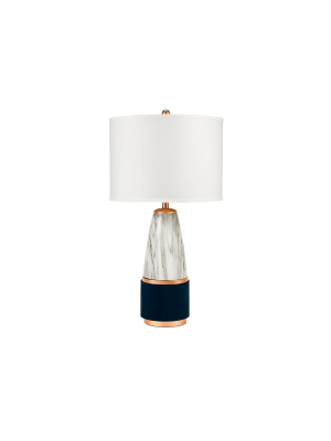 32" Malin Table Lamp Marble - Cresswell Lighting