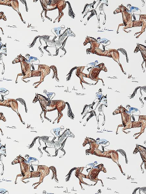 Horse & Jockey Wallpaper Swatch