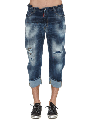 Dsquared2 Distressed Cropped Jeans