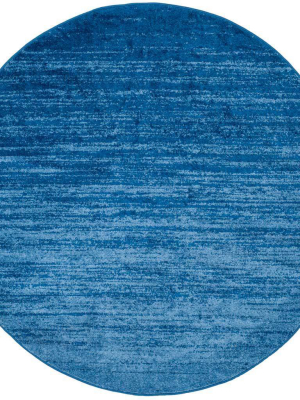 Adirondack Gradient Light Blue/dark Blue Round Rug