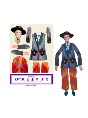 Georgia O'keeffe Cut And Create Paper Puppet