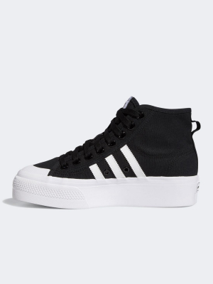 Adidas Originals Nizza Platform Sneakers In Black