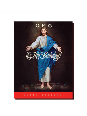 Omg Jesus Birthday Holiday Card