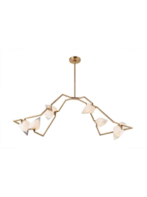 Modern Branching Geode Chandelier - Large