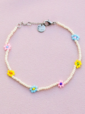Beaded Flower Bracelet