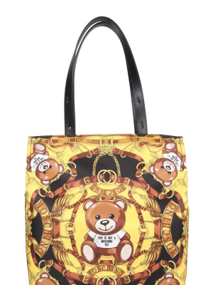 Moschino Teddy Bear Printed Tote Bag