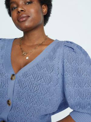 Openwork Cotton Cardigan