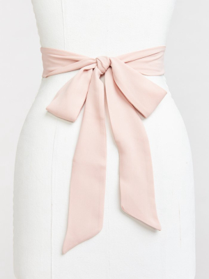 Bridesmaid Sash ~ Dusty Blush Crisp