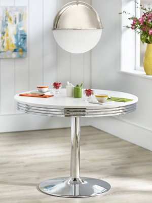 Raleigh Retro Dining Table White - Buylateral