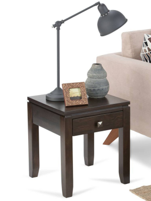 Essex Solid Wood End Table - Wyndenhall