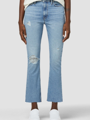 Barbara High-rise Bootcut Crop Jean In Summertime