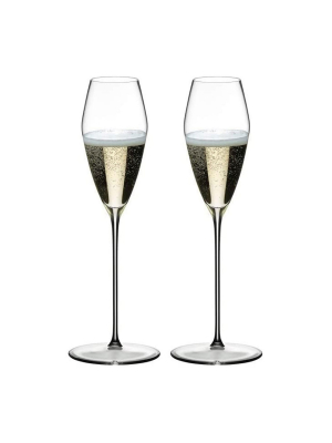 Riedel Max Collection Classic Crystal Champagne Glass With Tall Stem (2 Pack)