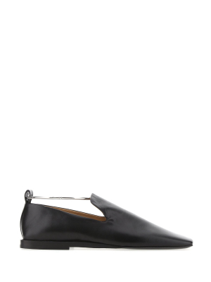 Jil Sander Anklet Square Toe Loafers