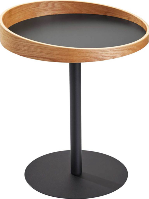 Croix End Table Black/natural