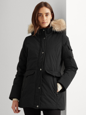 Contrast Heavy Down Coat