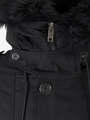 Givenchy Fur-trim Hooded Parka Coat