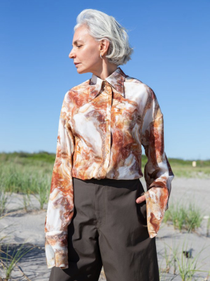 Brown Onyx Print Dawn Shirt