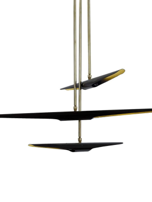 Regina Andrew Concorde Chandelier - Black