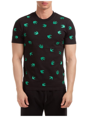 Mcq Alexander Mcqueen Swallow Embroidered T-shirt