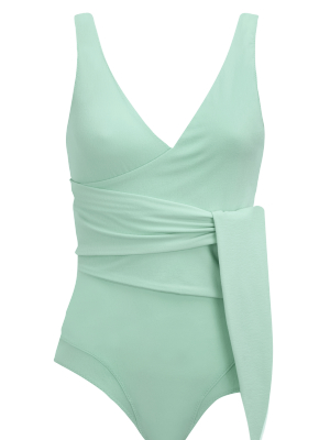 Dree Louise Seafoam Crepe Maillot