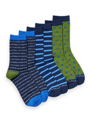 3-pack Cotton-blend Socks