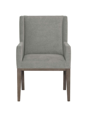 Linea Upholstered Arm Chair, Grey