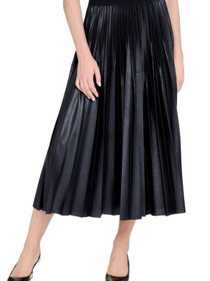 Givenchy Pleated Midi Waistband Skirt