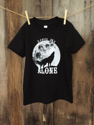 Bandit Kid "leave Me Alone" Tee Blk/white