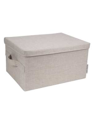 Bigso Box Of Sweden Storage Box Knock Down Medium Beige