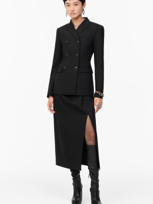 Limited Edition Draped Suit Skirt